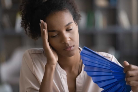 Woman Fanning Fan